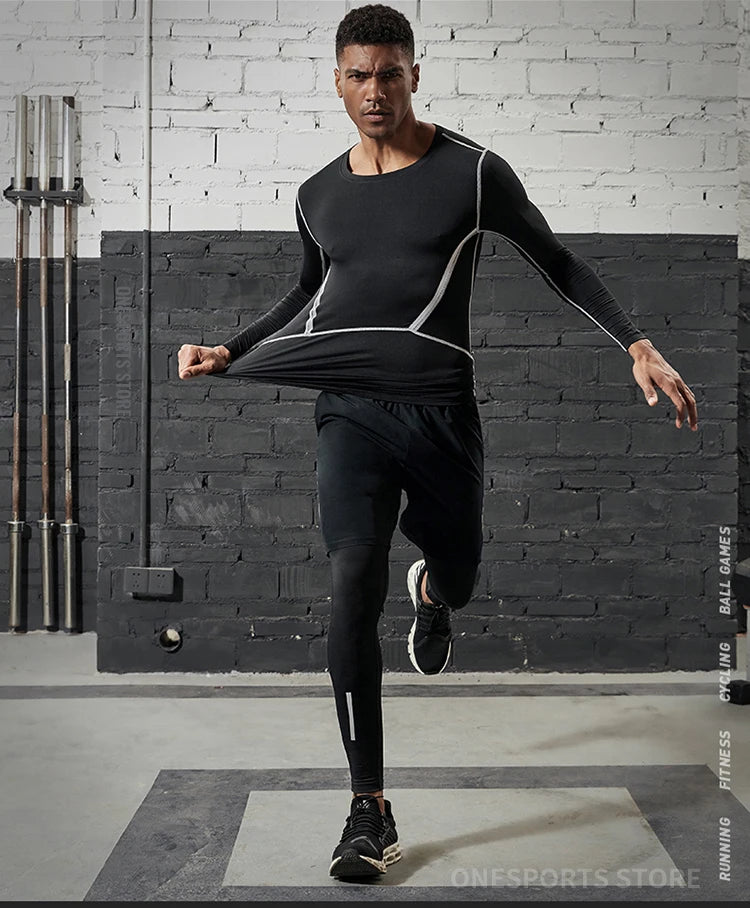 Men’s Compression Training Tights for Movement
