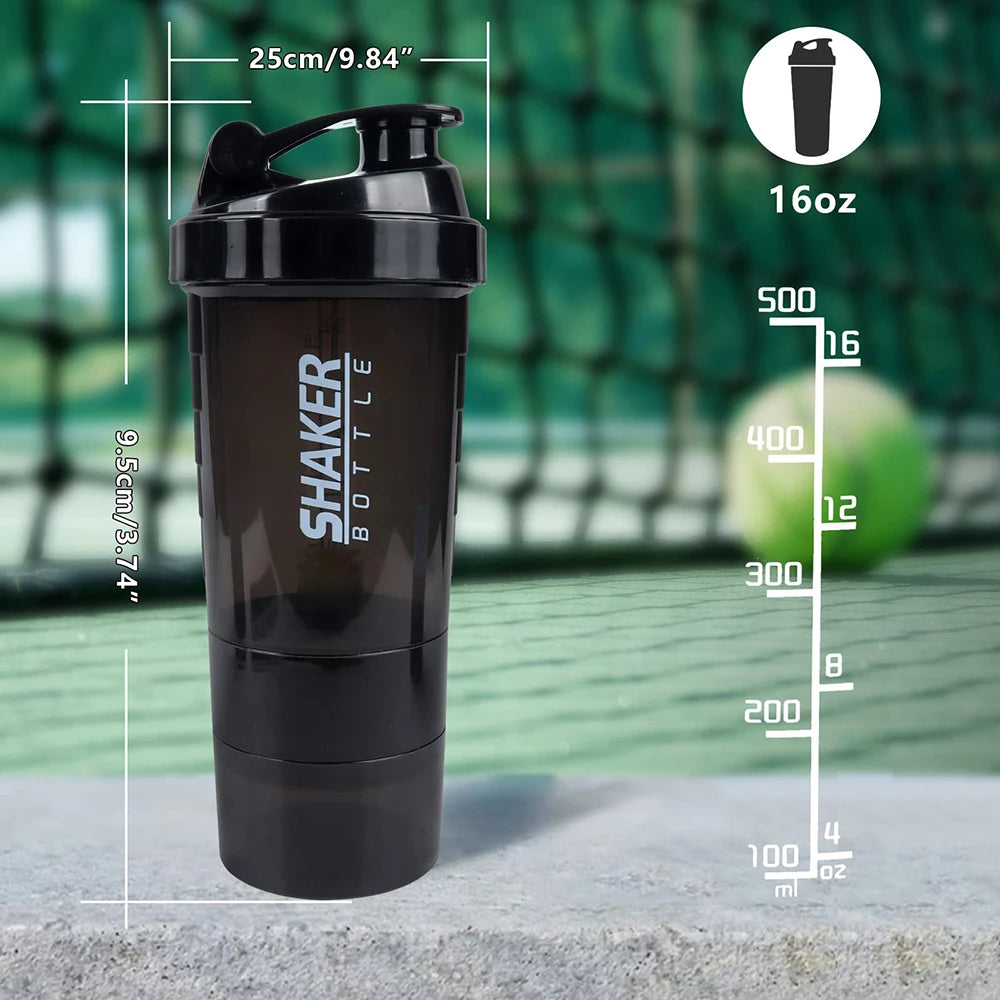 Multi Layer Protein Shaker Bottle
