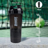 Multi Layer Protein Shaker Bottle