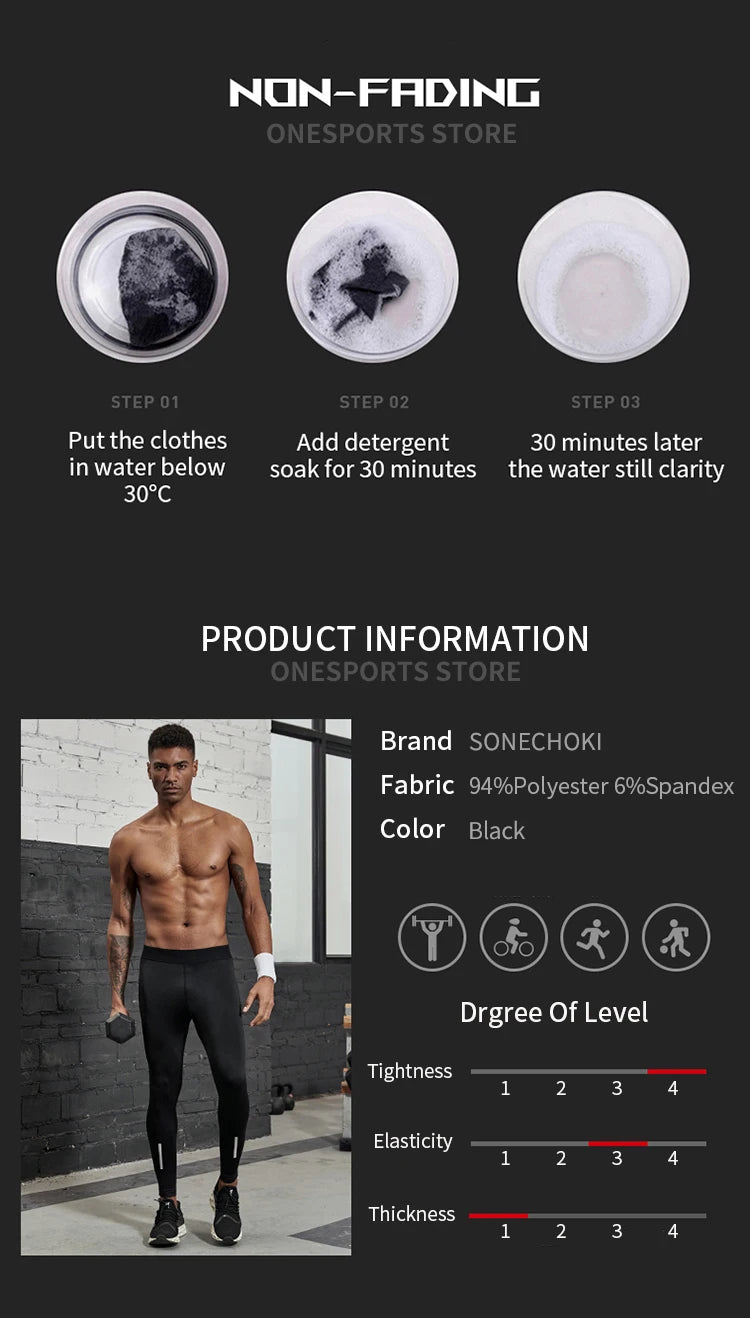 Men’s Compression Training Tights for Movement
