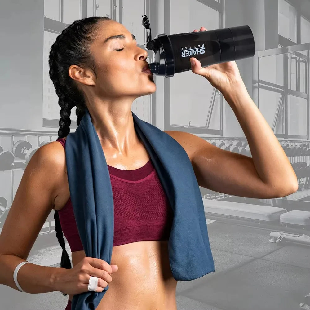 Multi Layer Protein Shaker Bottle