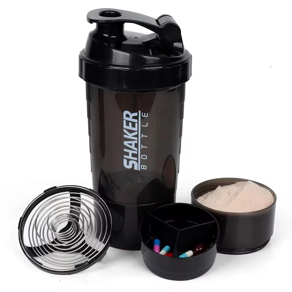 Multi Layer Protein Shaker Bottle