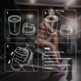 Multi Layer Protein Shaker Bottle