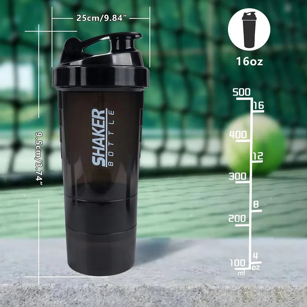 Multi Layer Protein Shaker Bottle